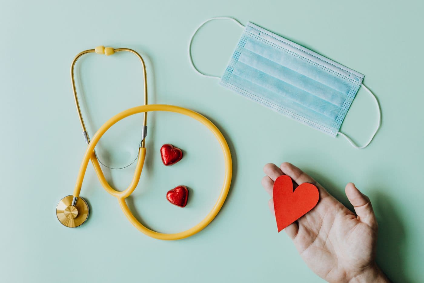 Cardiology clinic with heart-health monitoring equipment